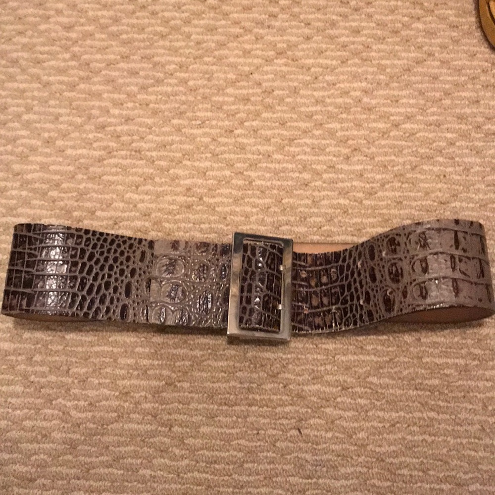 Wide Snake Printed Belt